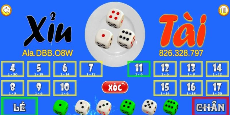 Cược tổng game Tài Xỉu